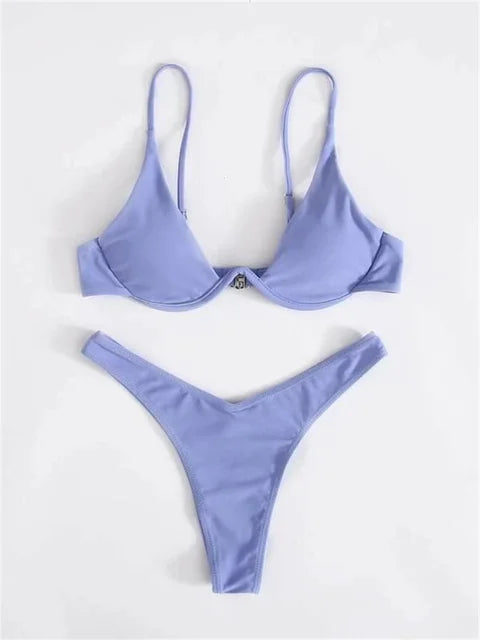 Echoarchiv | Bügel-Bikini-Set Push-Up-Bh und Tanga-Bademode für Damen