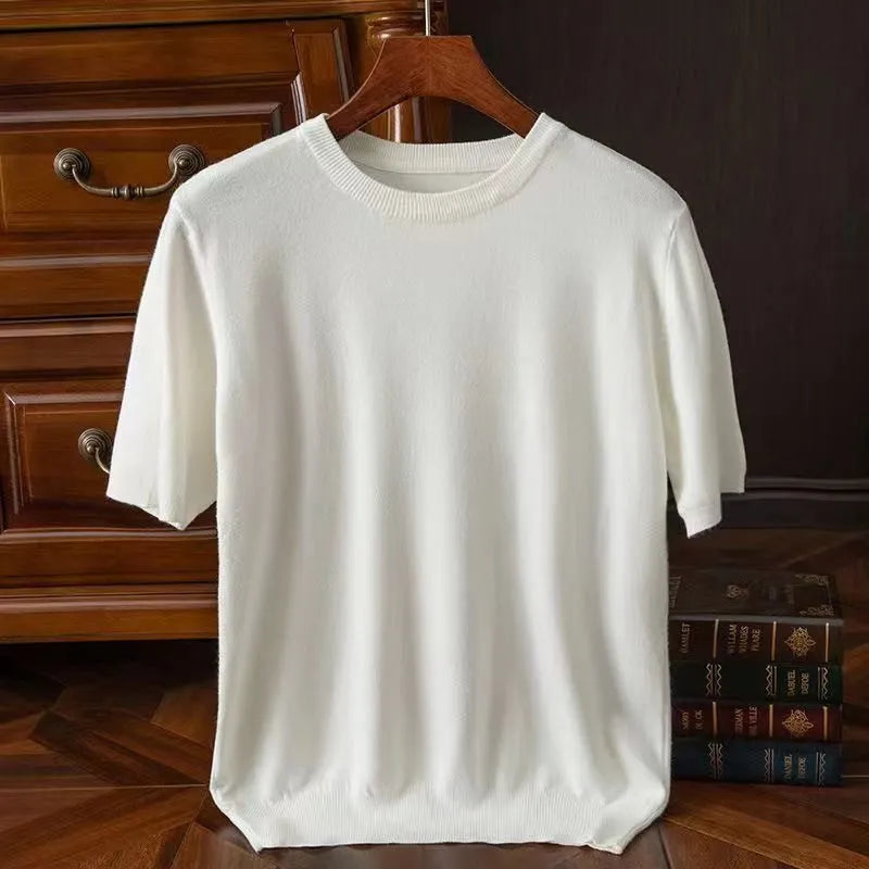 Echoarchiv | Kaschmir Kurzarm T-Shirt