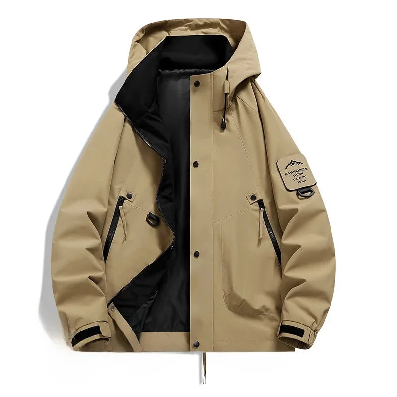 Echoarchiv Damen WindbrEchoarchivker Jacke mit Kapuze und Stehkragen