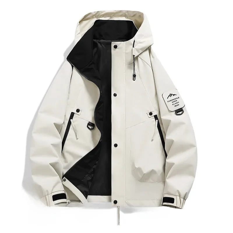 Echoarchiv Damen WindbrEchoarchivker Jacke mit Kapuze und Stehkragen
