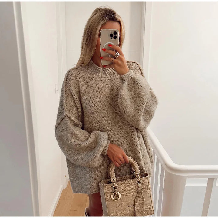 Echoarchiv - Flauschiger Oversize Strickpullover