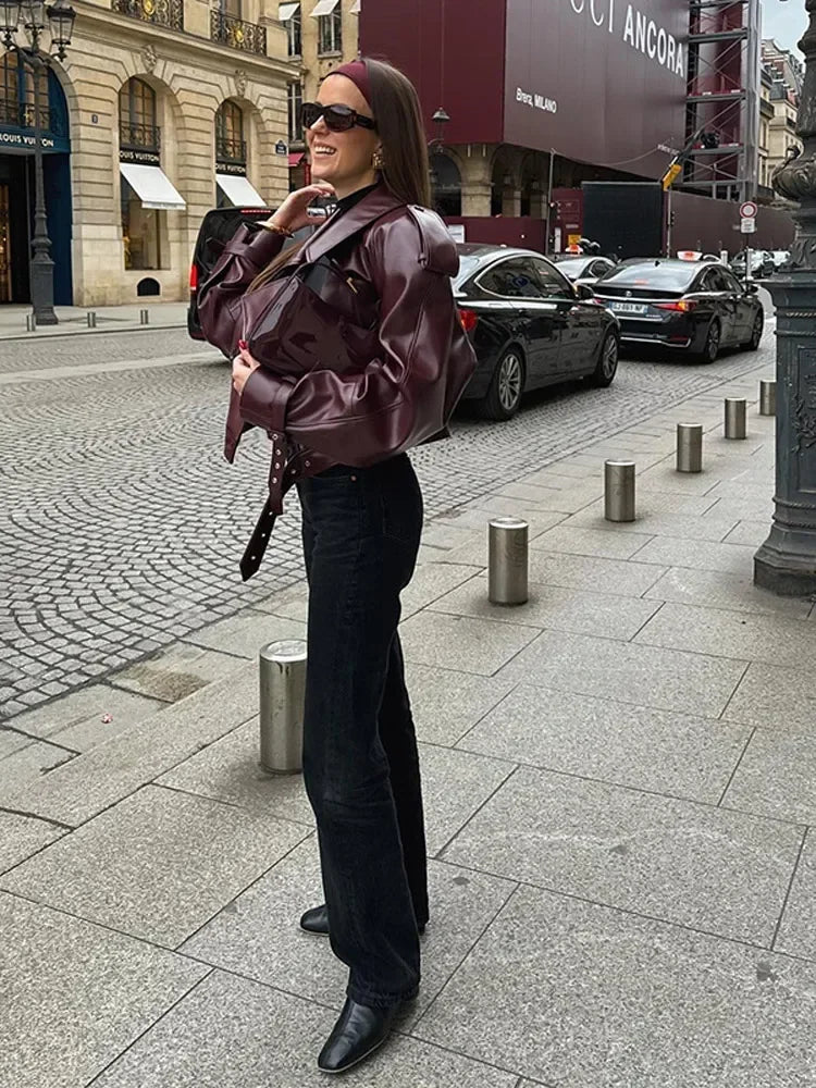 Echoarchiv | Kurze Lederjacke Damen