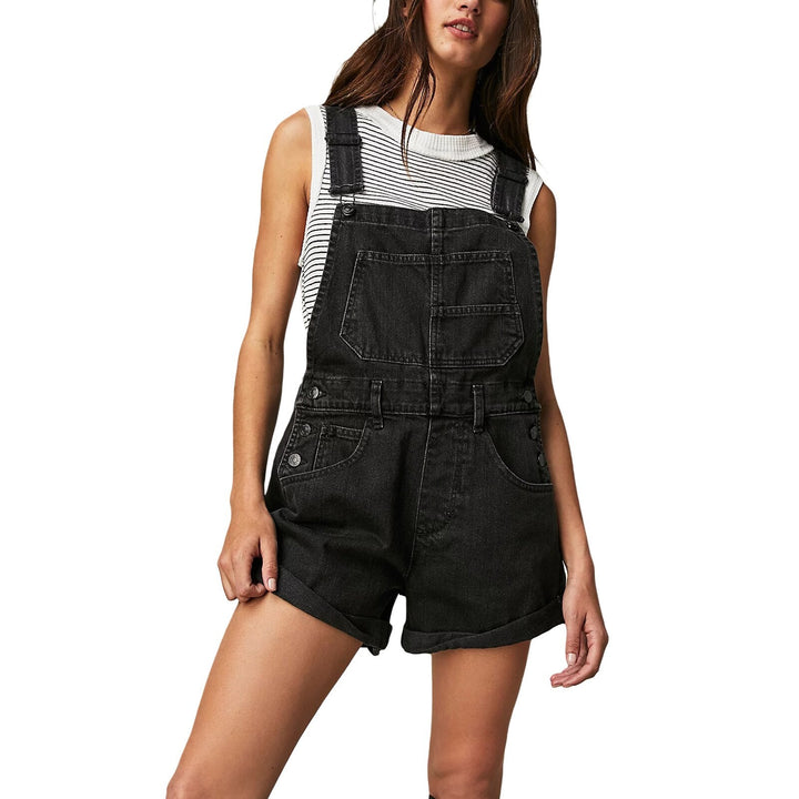Echoarchiv | Ärmelloses Denim Overall Jumpsuit für Frauen