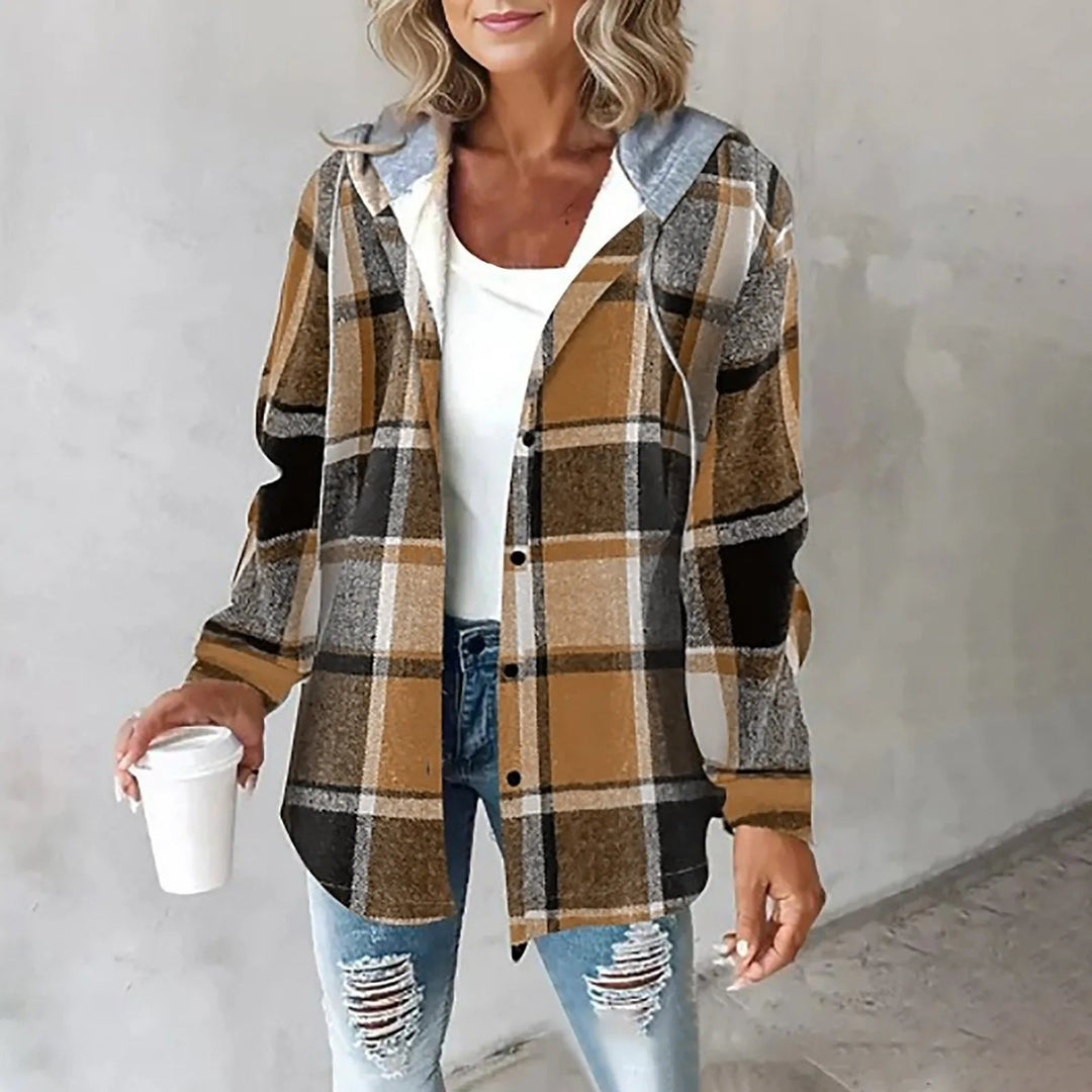 Echoarchiv | Kariertes Komfort-Hoodie