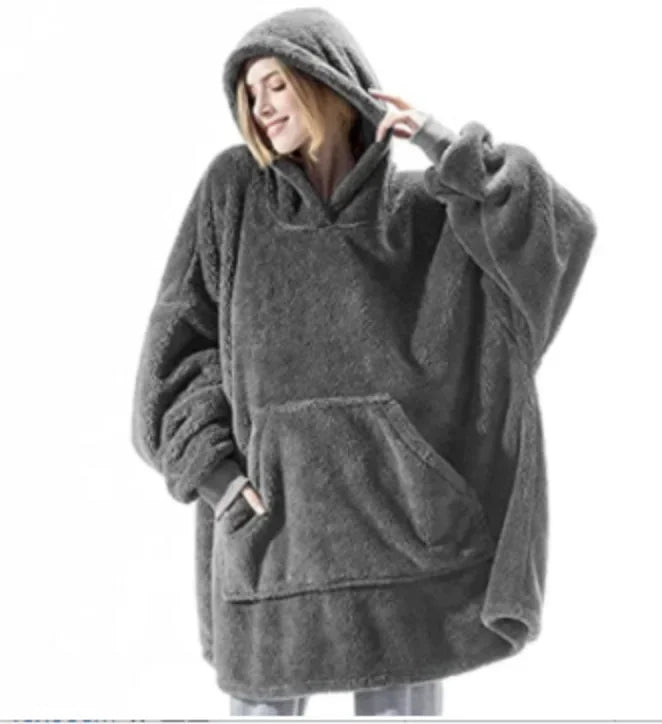 Echoarchiv | Übergroßer Flanell-Decken Hoodie für Herren & Damen