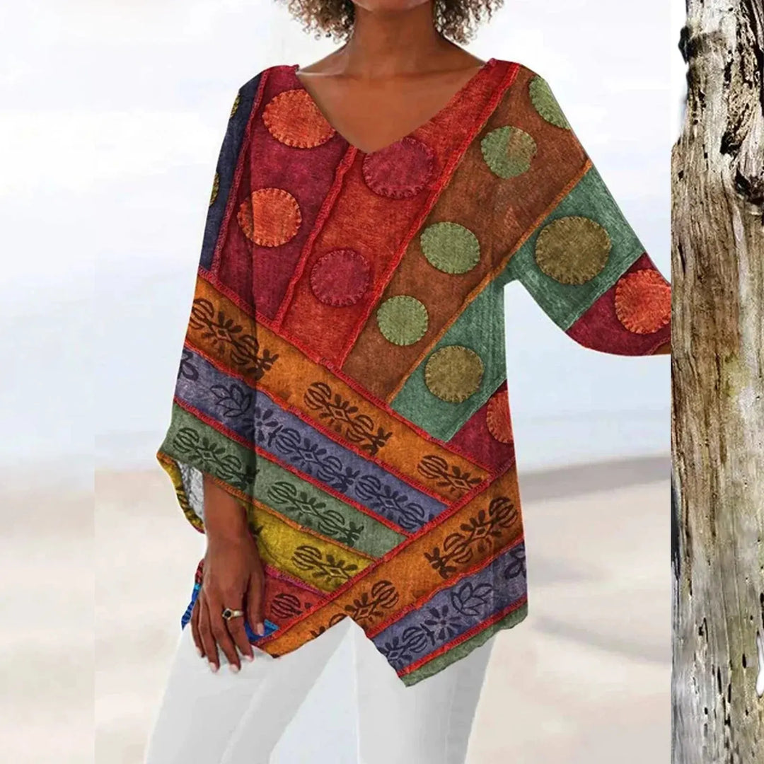 Echoarchiv | Vintage V-Ausschnitt Top