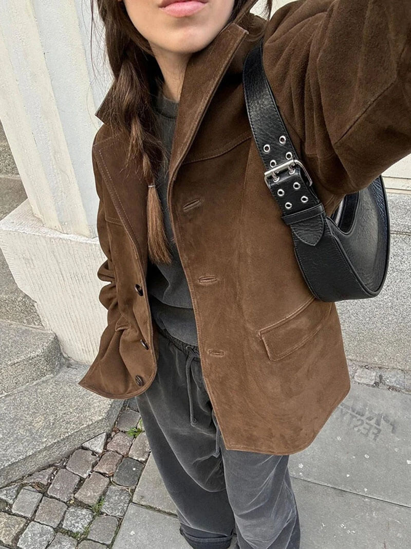 Echoarchiv | Elegante Wildlederjacke