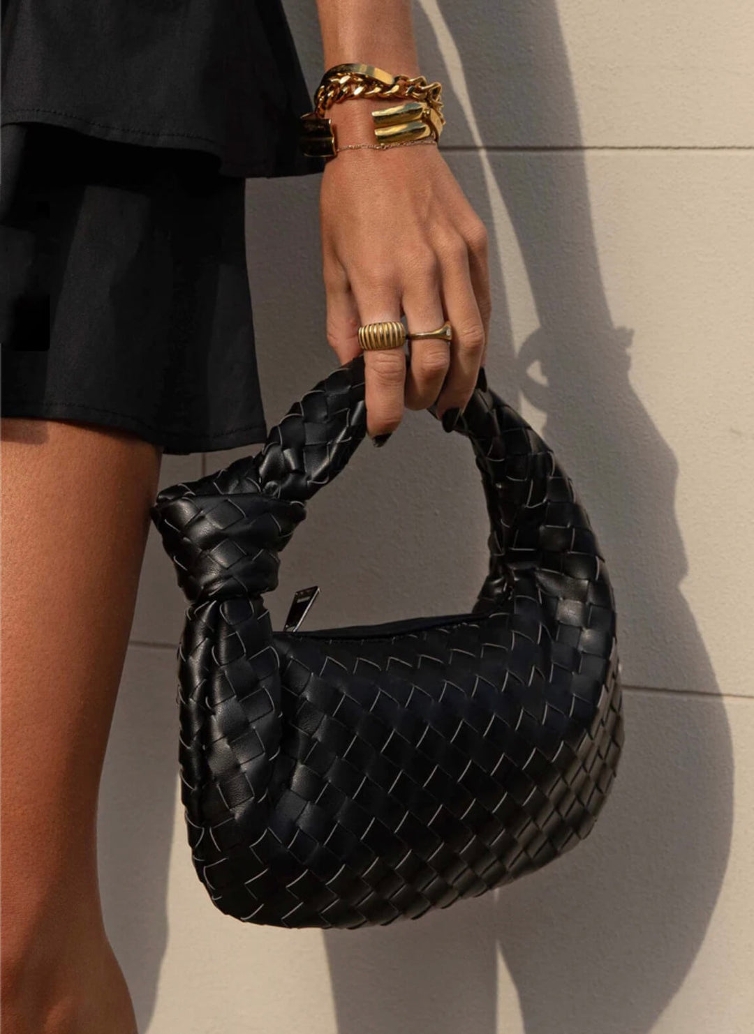Elegante Gitterstruktur-Handtasche