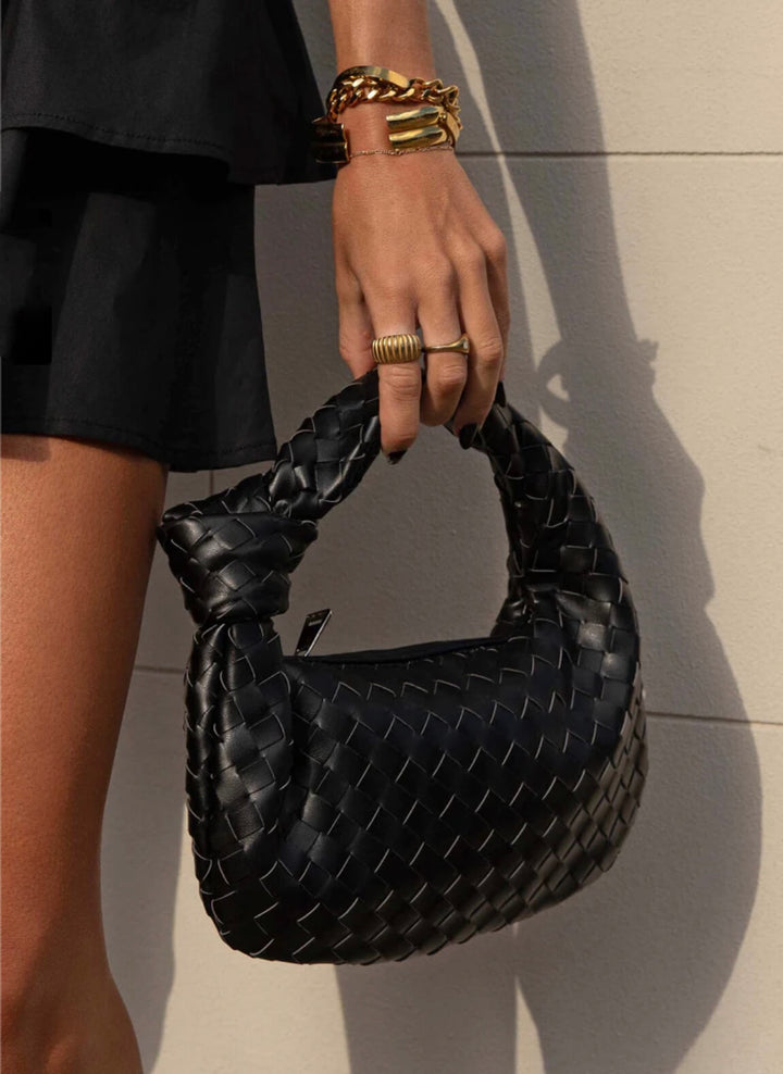 Elegante Gitterstruktur-Handtasche