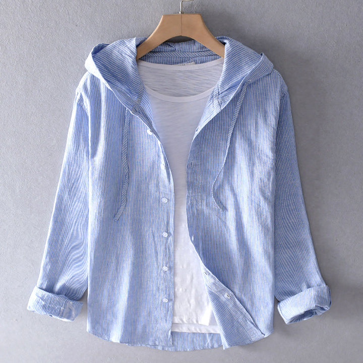 Echoarchiv | Damen Luftige Weiche Bluse mit Kapuze Taschen
