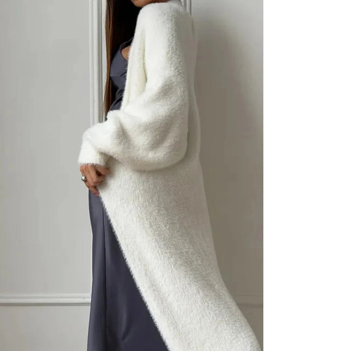 Echoarchiv | Damen Lange Strickjacke mit Lockere Passform