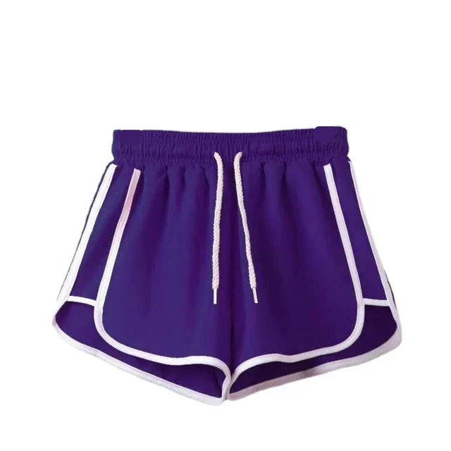 Echoarchiv | Damen Streifenshorts mit Atmungsaktivem, Elastischem Bund