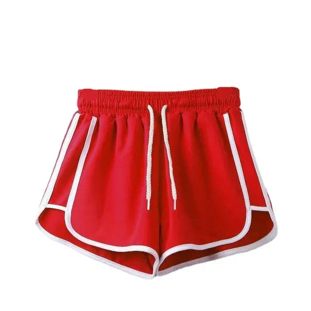 Echoarchiv | Damen Streifenshorts mit Atmungsaktivem, Elastischem Bund