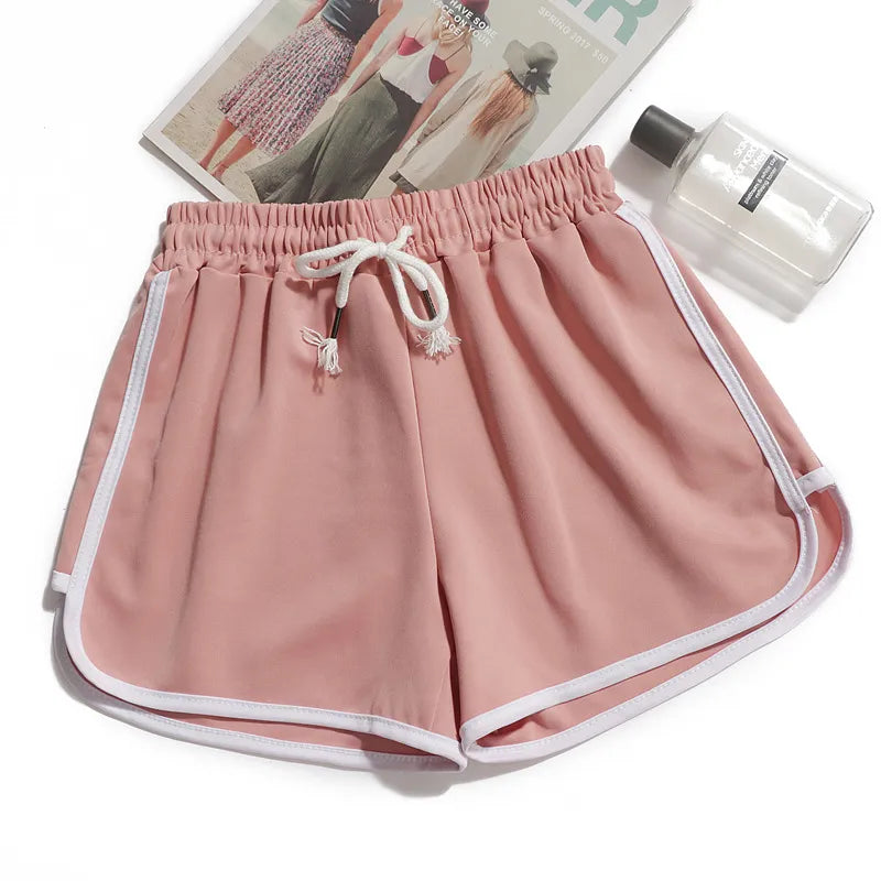 Echoarchiv | Damen Streifenshorts mit Atmungsaktivem, Elastischem Bund