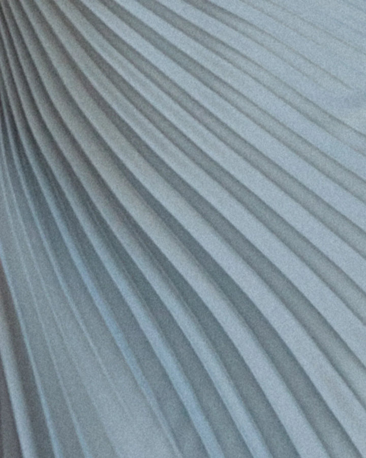 Echoarchiv | Satin-Optik Ein-Schulter Faltenkleid