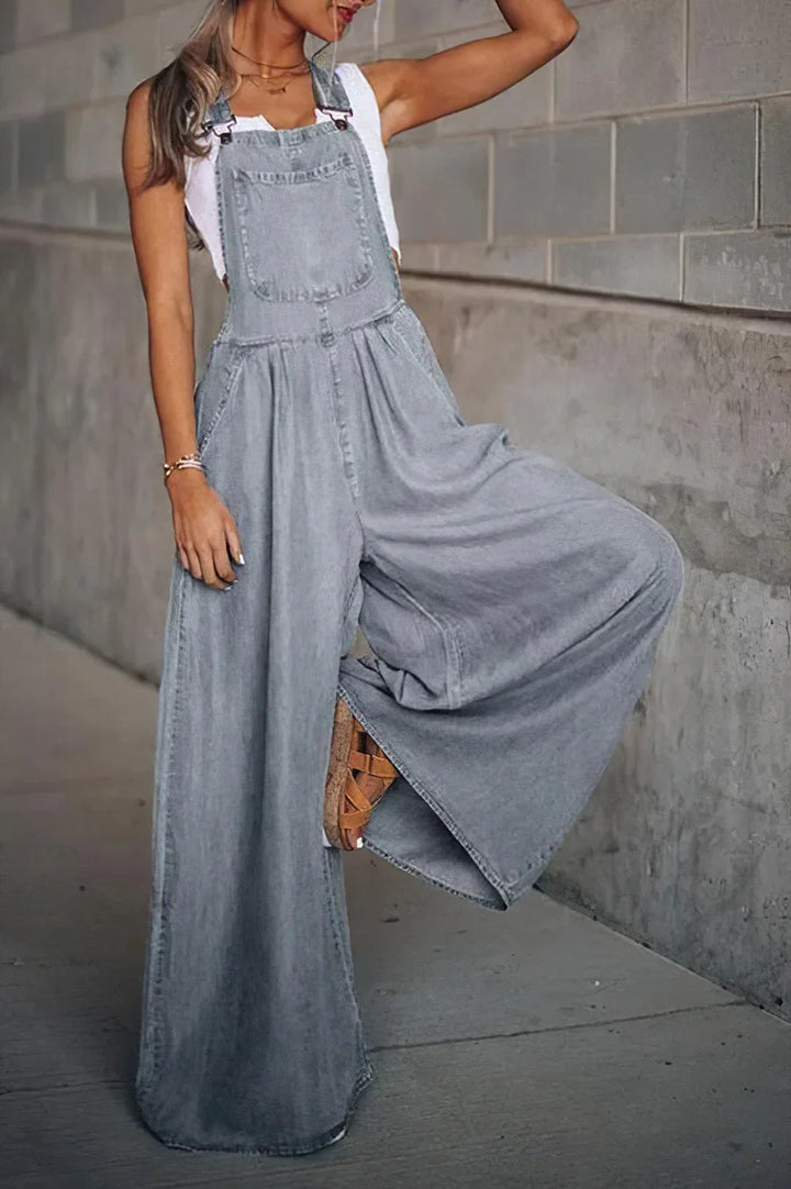 Echoarchiv | Armelloser Trendiger Denim-Overall für Damen