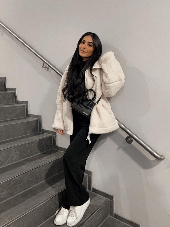 Echoarchiv | Oversize-Fleecejacke mit Entspannter Passform und Weichem, Warmem Stoff für Frauen