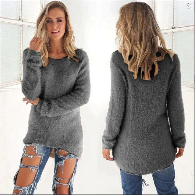 Echoarchiv | Lässiger O Ausschnitt Pullover