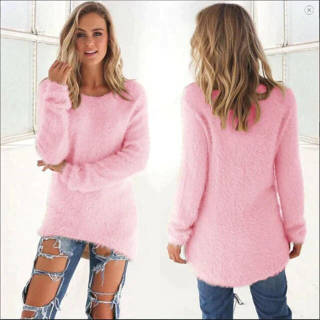 Echoarchiv | Lässiger O Ausschnitt Pullover