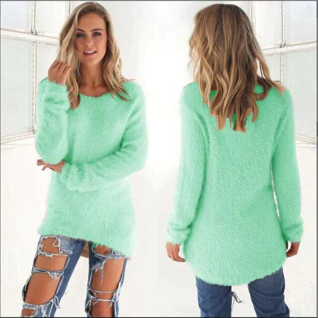 Echoarchiv | Lässiger O Ausschnitt Pullover
