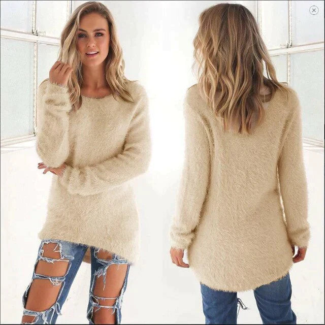 Echoarchiv | Lässiger O Ausschnitt Pullover