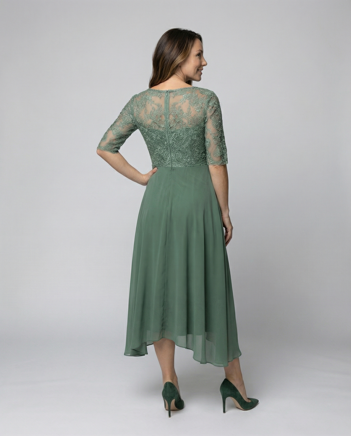 Luftiges Elegantes Midi Kleid