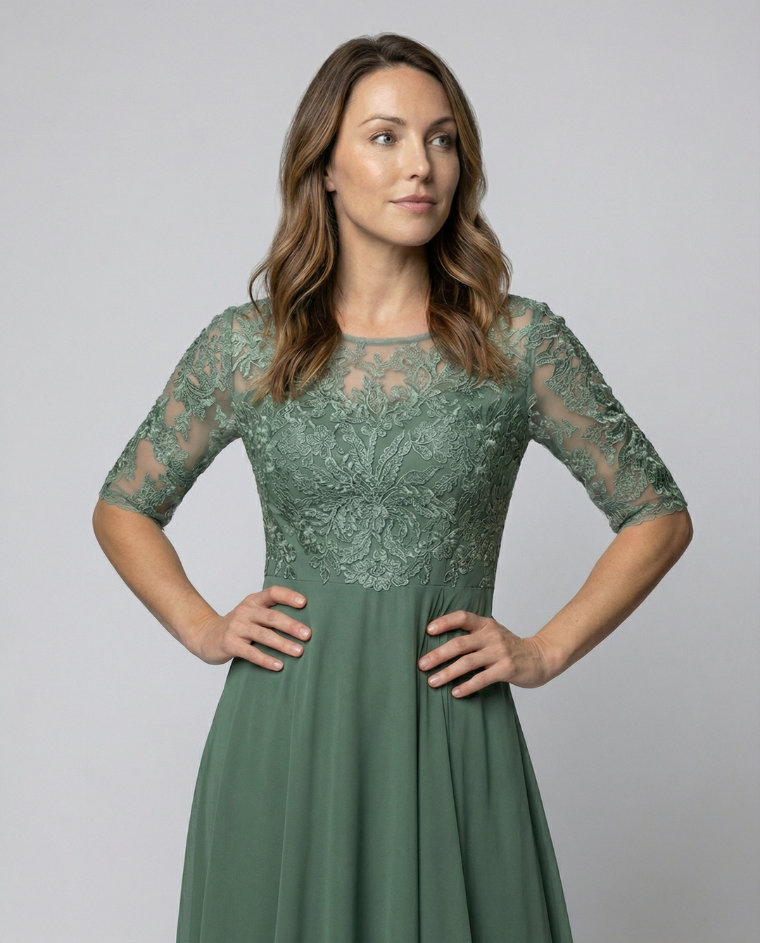 Luftiges Elegantes Midi Kleid