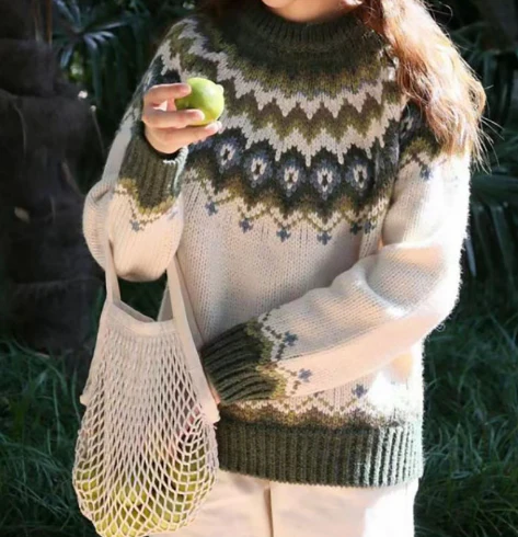 Echoarchiv | Pullover - Gemütlicher nordischer Strickpullover