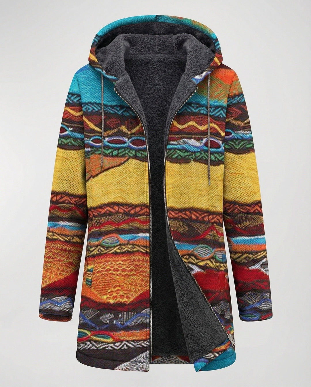 Echoarchiv | Bequeme Bunte Bedruckte Jacke