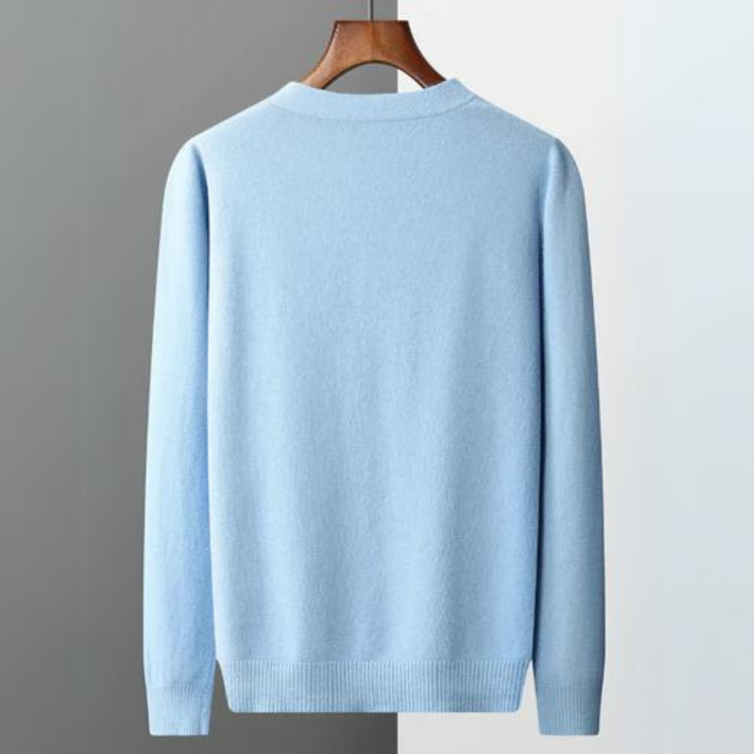 Echoarchiv | Cashmere Strickjacke V-Ausschnitt Knopfverschluss Weicher Leichter Strick