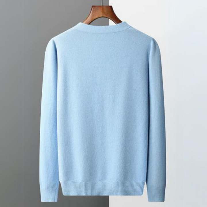 Echoarchiv | Cashmere Strickjacke V-Ausschnitt Knopfverschluss Weicher Leichter Strick