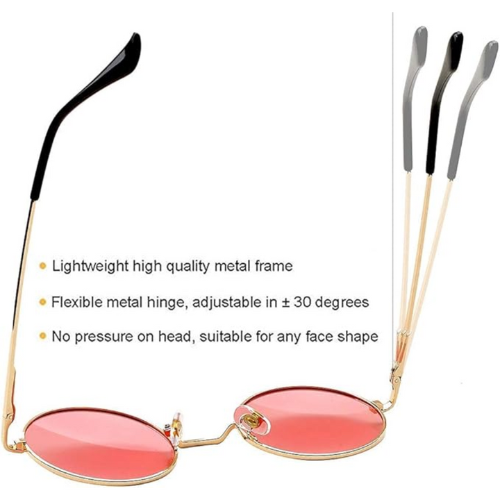 Echoarchiv Runde Sonnenbrille Klassisches Design Leicht