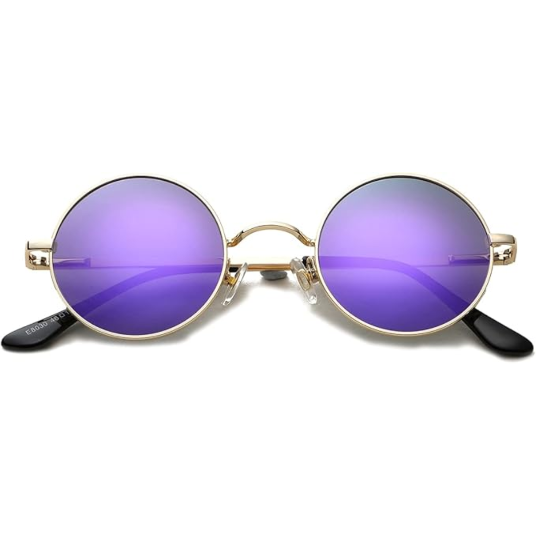 Echoarchiv Runde Sonnenbrille Klassisches Design Leicht
