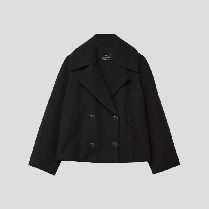 Doppelreihiger Kurzmantel – Elegant & Zeitlos – Célinea