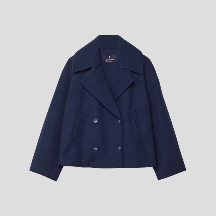 Doppelreihiger Kurzmantel – Elegant & Zeitlos – Célinea