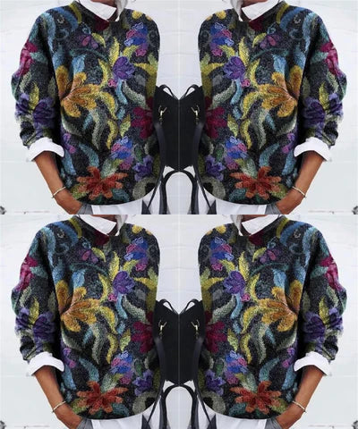 Echoarchiv | Modischer Floral Pullover