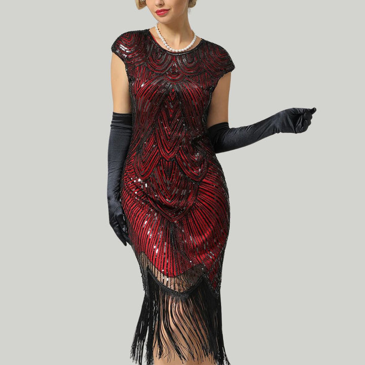 Echoarchiv | 1920Er Gatsby-Stil Glitzerndes Kleid