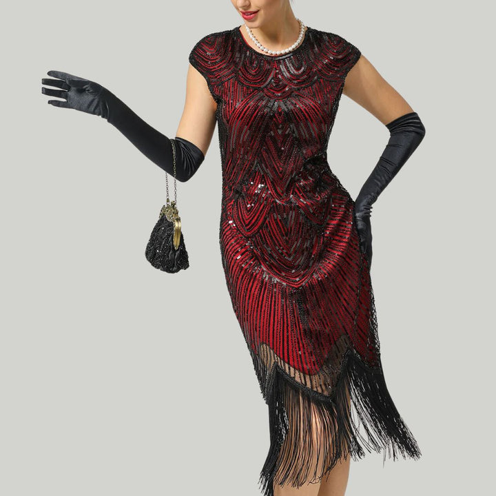 Echoarchiv | 1920Er Gatsby-Stil Glitzerndes Kleid