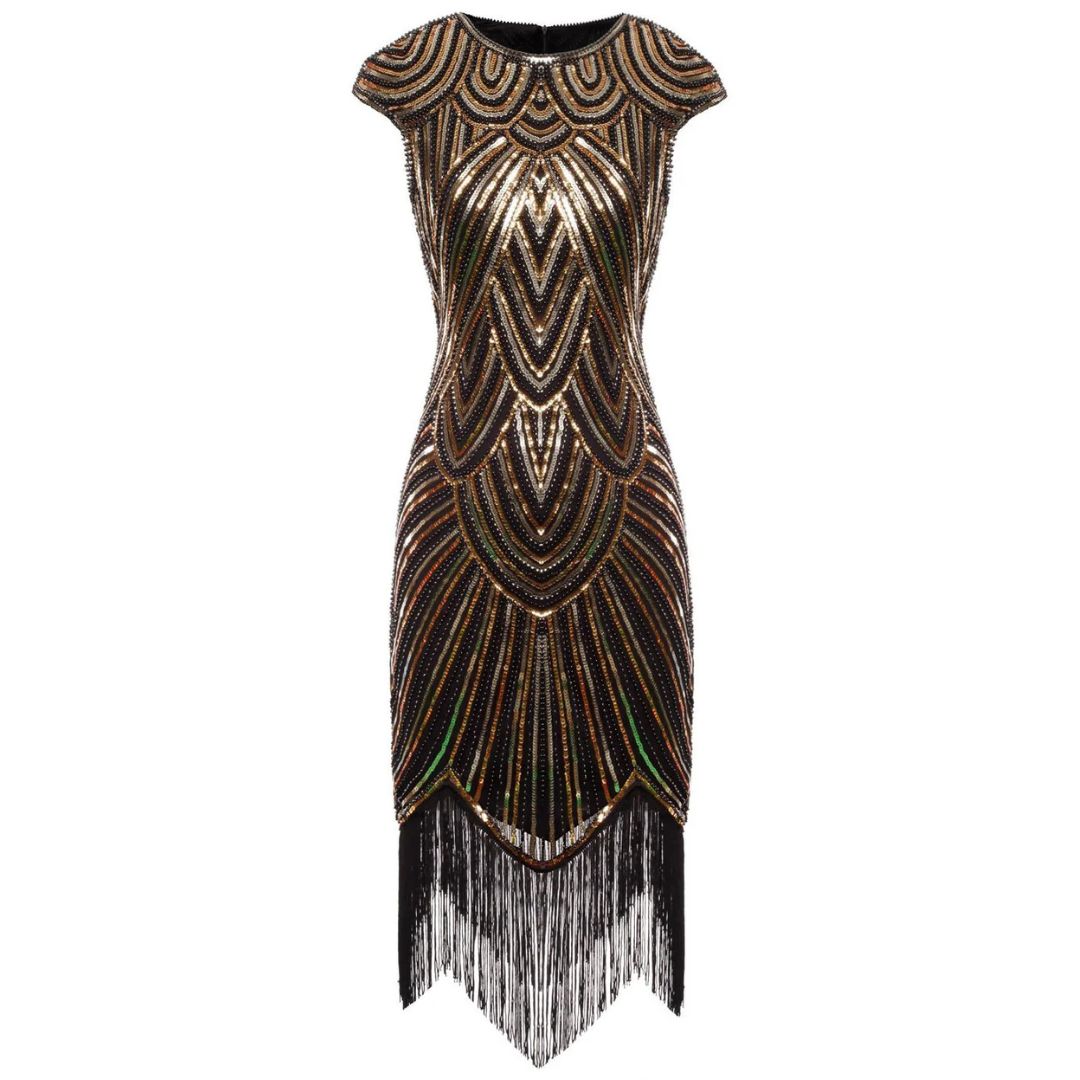Echoarchiv | 1920Er Gatsby-Stil Glitzerndes Kleid