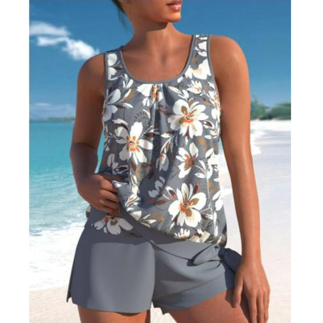 Echoarchiv | Damen Blumenmuster Zweiteiliges BadEchoarchivnzug Set Bright