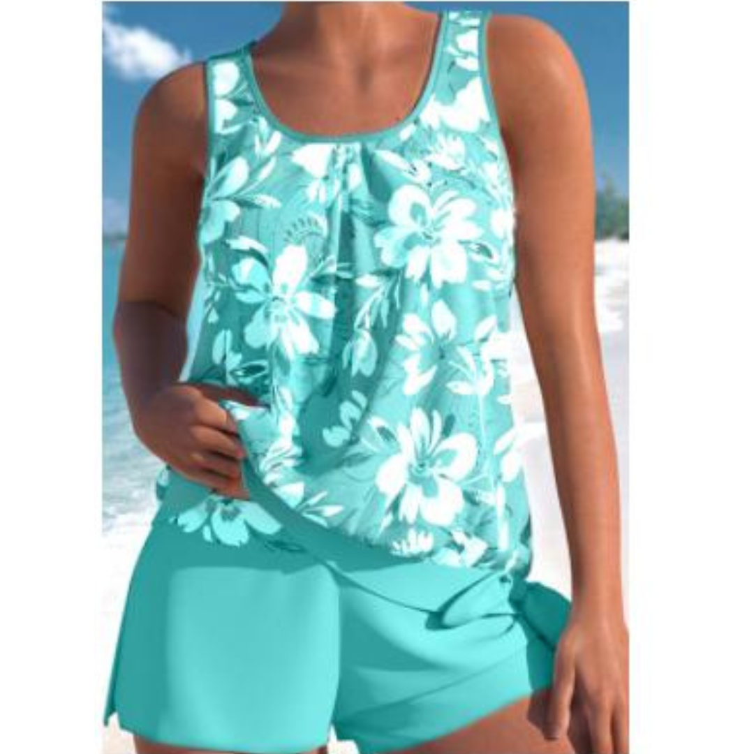 Echoarchiv | Damen Blumenmuster Zweiteiliges BadEchoarchivnzug Set Bright