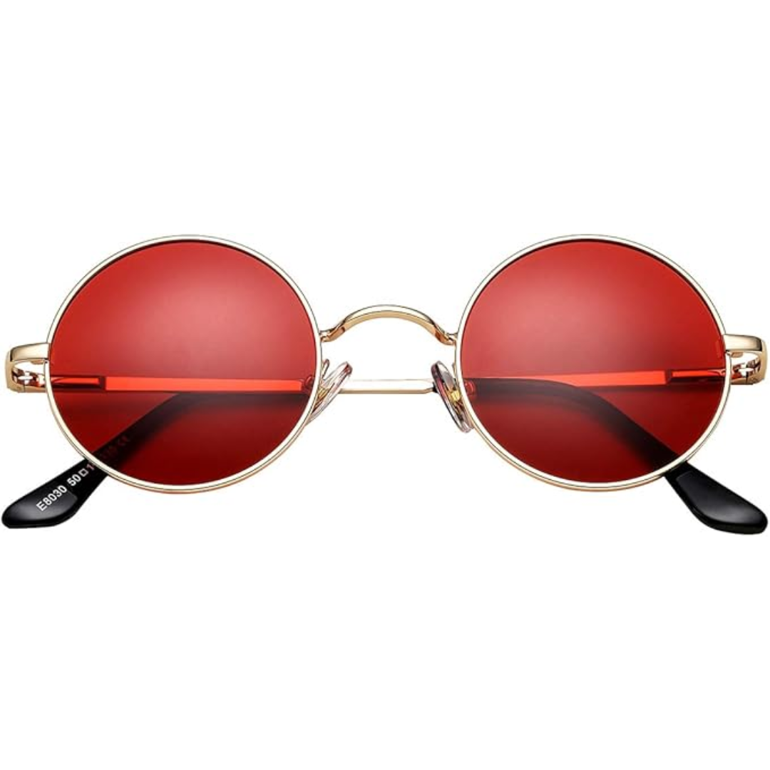 Echoarchiv Runde Sonnenbrille Klassisches Design Leicht