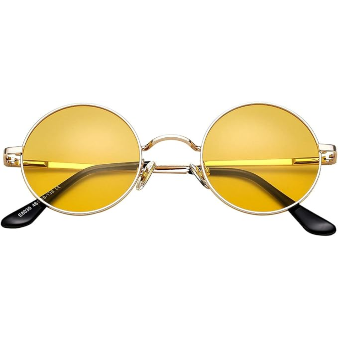 Echoarchiv Runde Sonnenbrille Klassisches Design Leicht