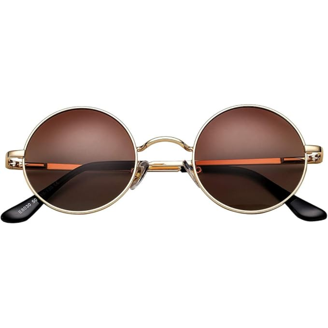 Echoarchiv Runde Sonnenbrille Klassisches Design Leicht