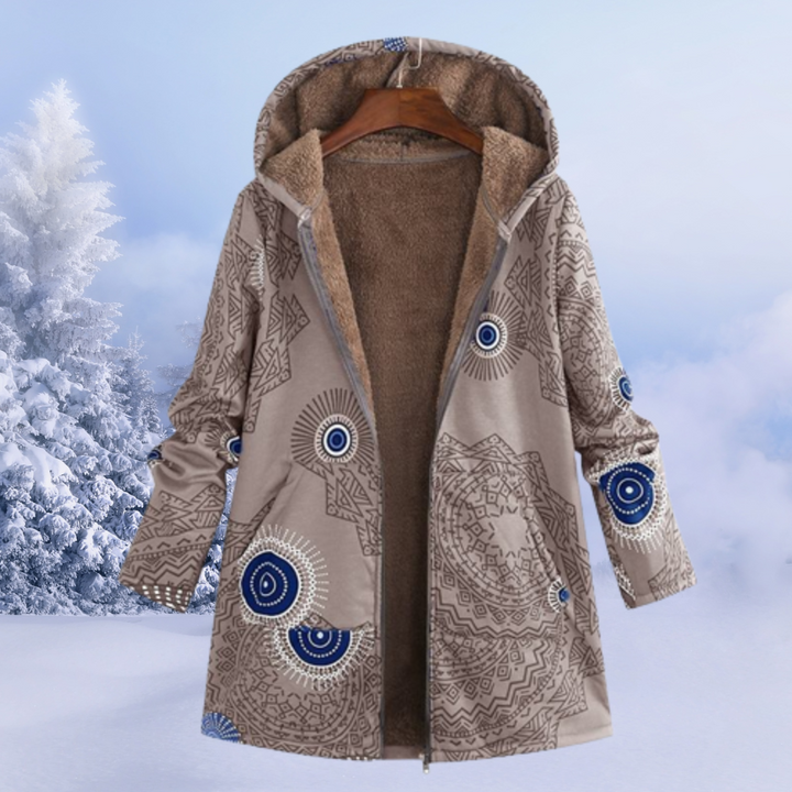 Echoarchiv | Winterjacke Damen mit Blumenmuster Warm
