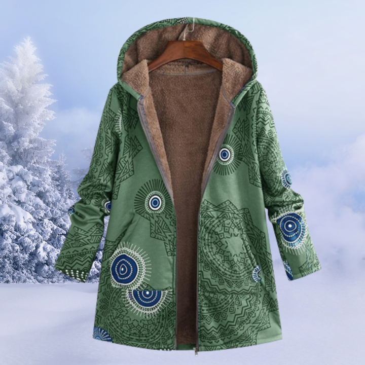 Echoarchiv | Winterjacke Damen mit Blumenmuster Warm