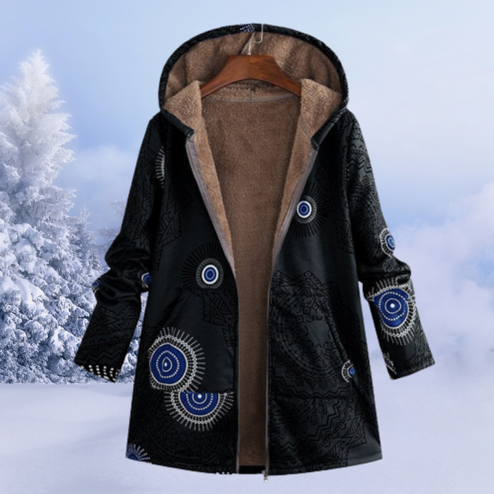 Echoarchiv | Winterjacke Damen mit Blumenmuster Warm