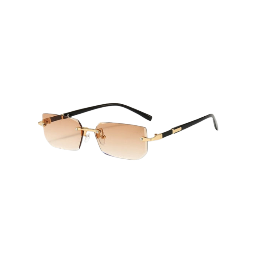 Echoarchiv | Sonnenbrille Modern Rechteckig Rahmenlos Retro