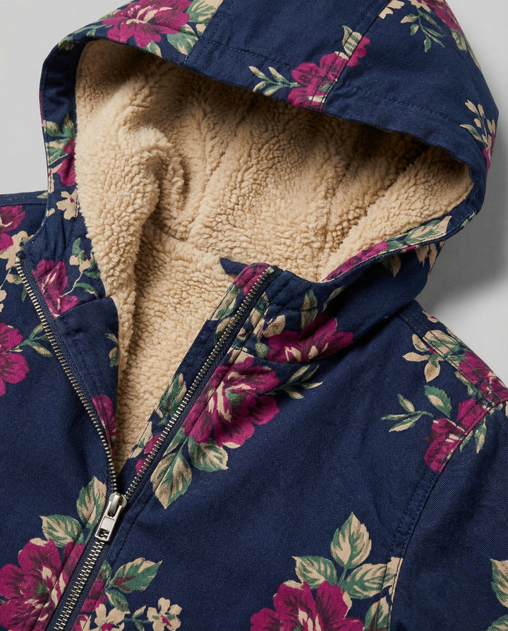 Echoarchiv | Winterjacke Damen mit Blumenmuster Warm