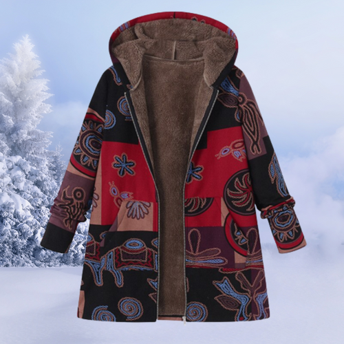 Echoarchiv | Winterjacke Damen mit Blumenmuster Warm
